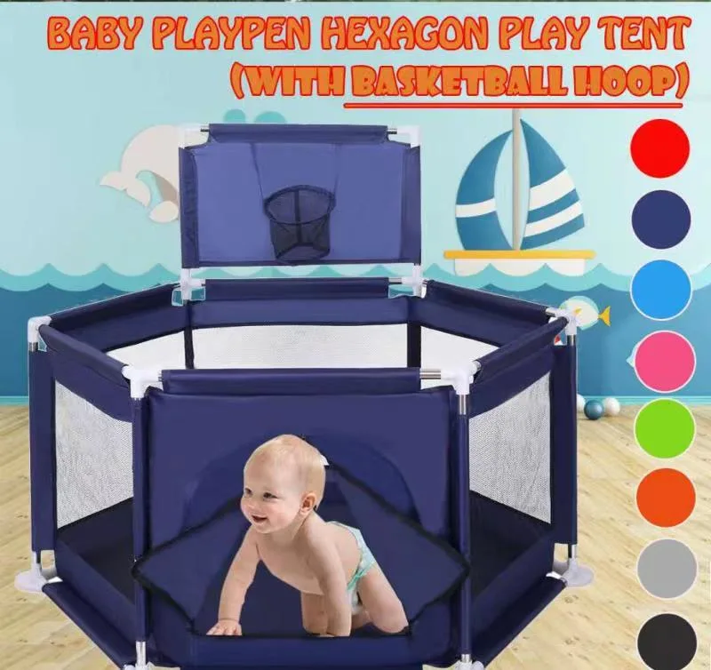 Hight Quality Square Shape Indoor Folding Baby Playpen for Baby